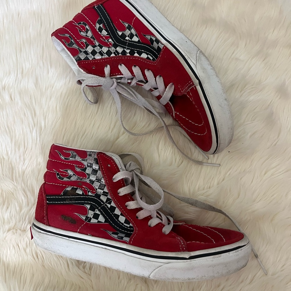 Vans Red Flame High-Tops